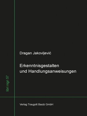 cover image of Erkenntnisgestalten und Handlungsanweisungen